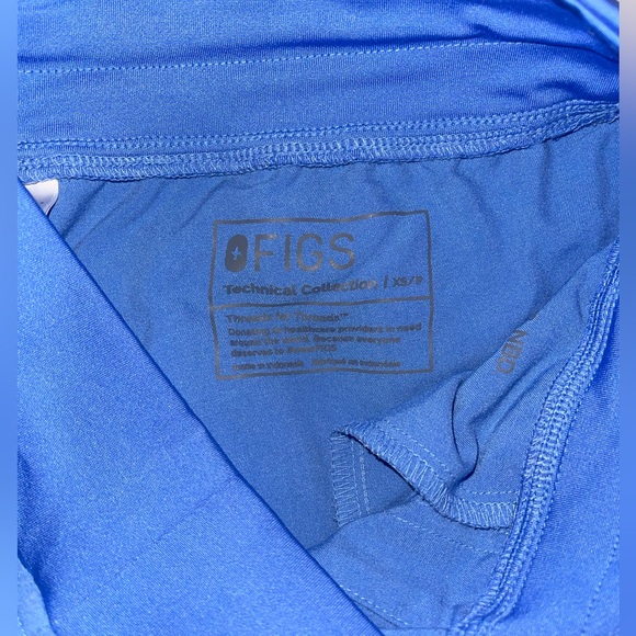 FIGS ZAMORA HIGH WAISTED XS/P CEIL BLUE - Picture 2 of 2